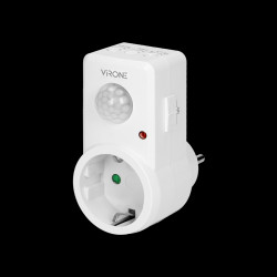 Gniazdkowy czujnik ruchu 120° IP20 280W wersja Schuko MS-1(GS)