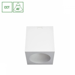 CHLOE COMPLETE NATYNKOWA 7W CCT 230V 45ST IP20 UGR19 90x90X100MM BIAŁY KWADRATOWA