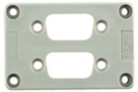 Adapter plate for heavy duty connectors, 1665950000