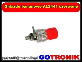 Gniazdo bananowe AL2441 czerwone