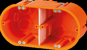 7350062 Cavity wall device socket, solid, 2-gang