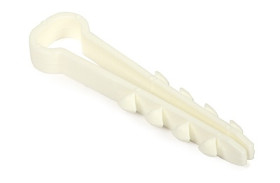 Uchwyt kablowy wciskany płaski 12/6 mm 100 szt.