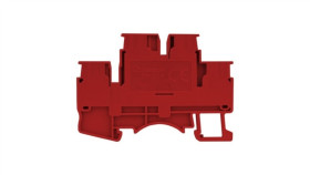 Złączka Szynowa Zaciskowa Czerwona 2,5Mm2 2-Piętrowa 4-Przewodowa