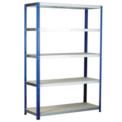 Eco-Rax Standard Bay &amp; 5 Chipboard Shelves 1800 x 1200 x 600mm