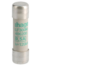 Wkładka bezpiecznikowa cylindryczna CH-10 10x38mm aM 0,5A 500VAC LF300M HAGER