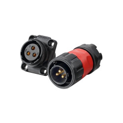 Złącze okrągłe, wtyczka żeńska, 3 pin, 12A/500V,12-14AWG, obudowa 20, IP65/IP67, CNLINKO