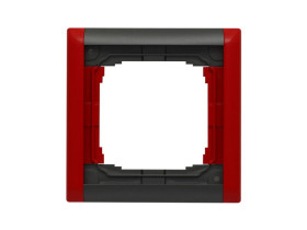 KOS 66 PLUS Ramka 1 pojedyncza składana grafit czerwony 66601081 KOS