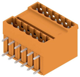 Weidmüller 1711480000 Obudowa złącza pin męskiego na PCB SLD 5.08/10/90G 4.5SN BK BX, 50 szt.