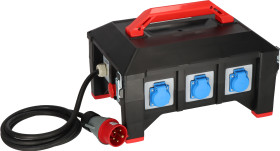 Zestaw z przewodem przedłużającym 2m 8 gniazda Zestaw przedłużaczy typ Typ E - gniazdo francuskie CEE 400 V-16 A 415 V