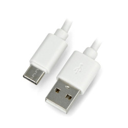 Przewód USB 3.0 typ C 2m Esperanza EB228W - oplot biały