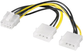 Kabel/Adapter zasilający karty graficznej do komputera, PCI-E na PCI Express 8-pinowy - Długość kabla 0.15 m