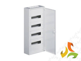 Rozdzielnica natynkowa 48 modułowa 4x12M drzwi metal PE/N IP30 fw2 FW412WT HAGER