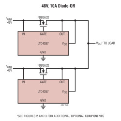 Positive High Voltage Ideal Diode Controller