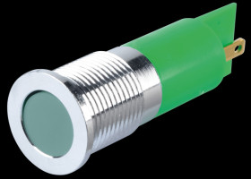 Q14F1CXXG24E Indicator LED, 24 V DC, 14 mm, FASTON, green/BrC