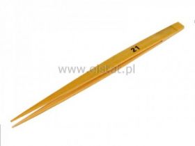 Pęseta precyzyjna; drewniana typ 21; L= 143mm