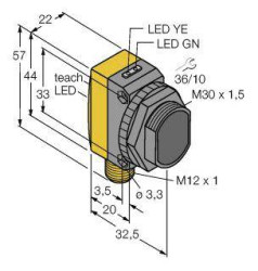 Czujnik dyfuzyjny Turck QS30AFQ 3070381 1 szt.
