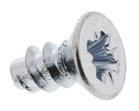 Wkręt samogwintujący długość 6mm Stalowe łeb Countersunk, ocynkowana końcówka Pozi