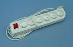 PS-6xGN+WYŁ. 4,0mb PRZEDŁUŻACZ BEZ UZIE