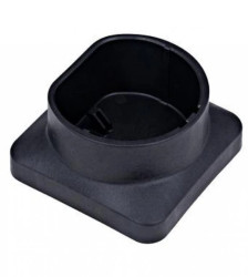 Uchwyt wtyczki do ładow.,TYP2, termoplast, montaż na ścianie