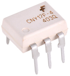 Transoptor CNY17F4M z fototranzystorem 1-kanałowy DC MDIP 6 onsemi