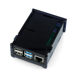 Obudowa do Raspberry Pi 4B - czarna - LT-4B12
