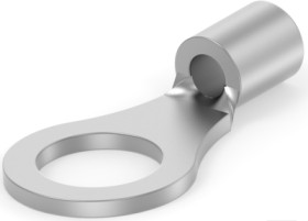 Uninsulated ring cable lug, 0.26-1.65 mm², AWG 22 to 16, 5.2 mm, M5, metal, 130017