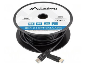 CA-HDMI30FB-0100BK Kabel HDMI wtyk z obu stron PVC HDMI 2.1 Dł: 10m czarny