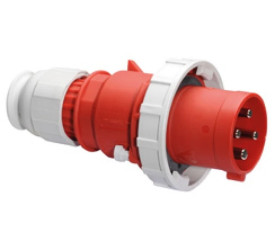Wtyczka TE z zintegrowanym zadławieniem MULTI-GRIP 63A 4p 400V 6h IP67 2185
