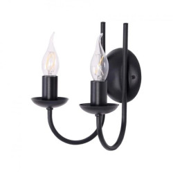 Podwójny kinkiet w stylu industrialnym czarny z serii HARIS K-4973 Kaja Lighting