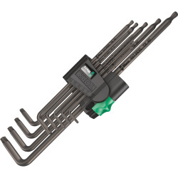 Wera 05024460001 967 TX XL TORX&#xAE; BlackLaser Long L-Key Set TX 8-40 9pc