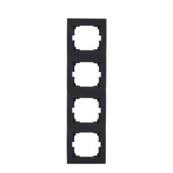 LOGI czarny ramka 4x PIONOWA Kanlux 02-1540-042