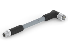Przewód czujnik-siłownik ze złączem Złącze M12 długość 5m Rodzaj A Męskie Złącze B Złącze M12