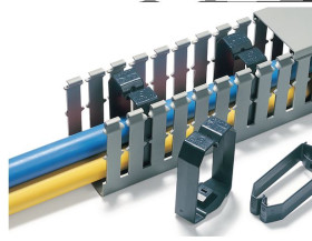 Zacisk do koryt kablowych PC/ABS Uchwyt przewodu HTWD-BWR 60 x 60mm HellermannTyton