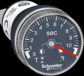 XB5DTB22 Timers, time-lag relays for front mounting, Harmony XB5, 22 mm,