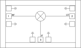 Passive Freq. Doubler Chip, 6 - 12 GHz Fin