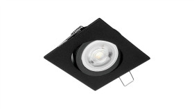 Oprawa Milano Kwadrat Czarna Piaskowana Regulowana