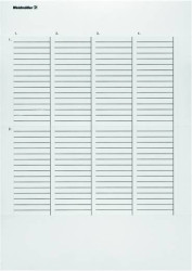 Drukarka systemu etykietującego Weidmüller ET S7-400-GE-A4-2 1821030000, 11.50 x 251 mm, etykiety na arkuszu: 14, 1 szt.