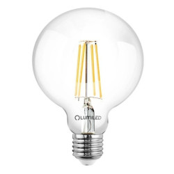 Żarówka Dekoracyjna Kulista LED E27 G125 7W = 60W 806lm 4000K Neutralna 360 Filament LUMILED globe