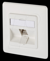 130B12D11002-E C6Amodul 1 port 270°M UP pure white RAL9010