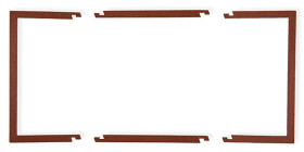 Ramka wypełniająca podwójna serii DECO brązowy metalik 9DRW-2