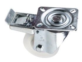 Koło samonastawne średnica kabla 100mm Płyta LAG 450kg wysokość całkowita 138mm