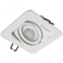 Oprawa KORAL kwadrat biała matowa regulowana