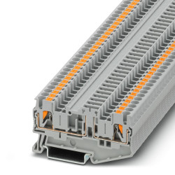 Blok zacisków przelotowych 2-żyłowe Phoenix Contact rozmiar żyły 26 → 12 AWG Wciskane Poliamid Szyna DIN