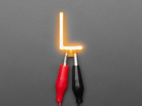 Adafruit Alphabet LED Filament - Warm White Letter "L"