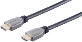 Connection cable, 2 m, black, HDMI plug type A, straight to HDMI plug type A, straight, BS10-41035