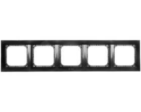 IMPRESJA Ramka pięciokrotna do łączników IP44 antracyt RH-5Y/50
