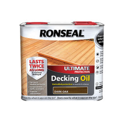Ronseal 36938 Ultimate Protection Decking Oil Dark Oak 2.5 litre