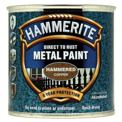 Hammerite 5084822 Direct to Rust Hammered Finish Metal Paint Copper 250ml