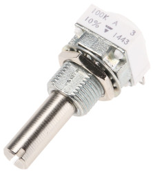 Potencjometr 100kΩ typ Obrotowy Vishay średnica wału 6 mm 1W długość wału 25mm Montaż panelowy