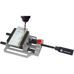 Toolcraft TO-7565019 Vice 78mm Jaw Swivel Ball Joint Rubber Buffers